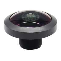 4k f2.1 1/3" panoramic m12 fisheye lens for cctv camera 1.1mm